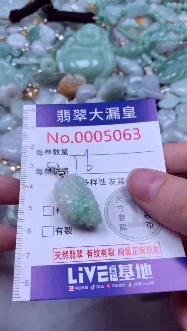 吊坠(不含链)未镶嵌翡翠5063