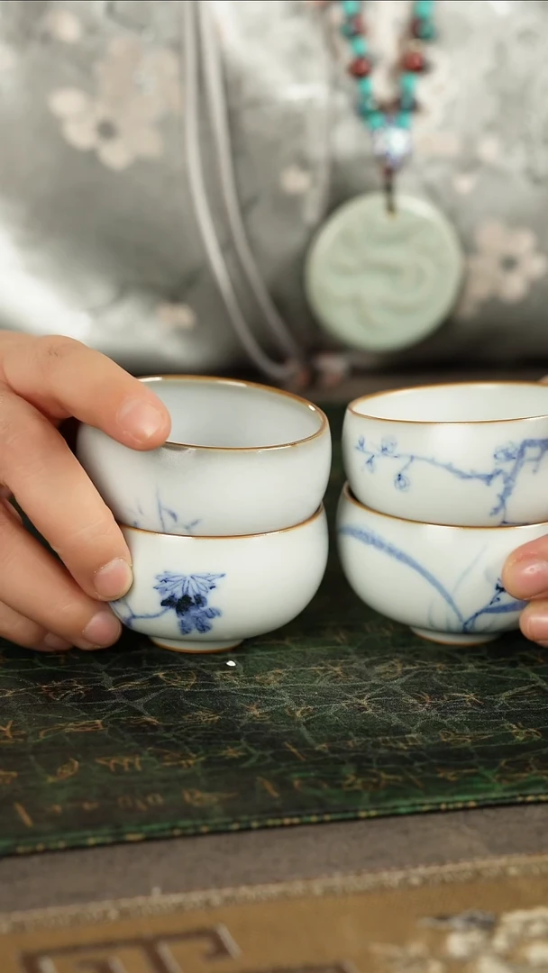 O****?善窑厂柴窑主人杯（4只）