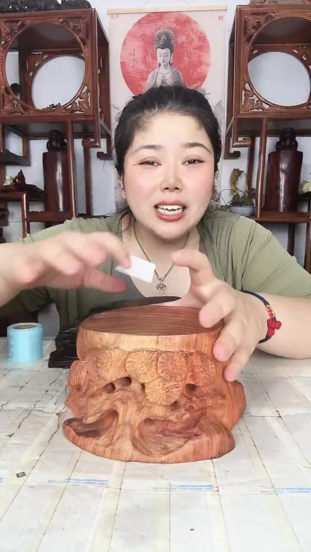 大果紫檀（缅甸花梨）奇**雕20