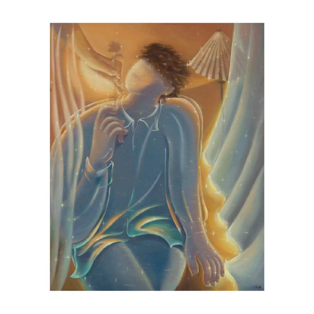 蹬红走绿 | 王金博 当代艺术家情绪意境人物形象绘画原作艺术收藏