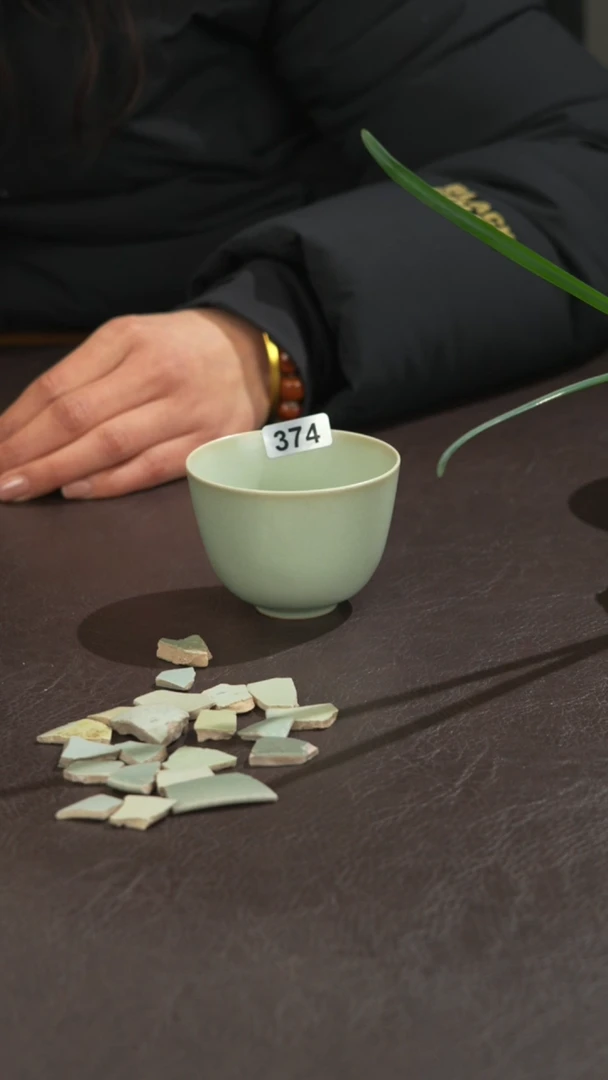 瓷瓷 宣宝汝瓷原矿原釉手工作品瑕疵374