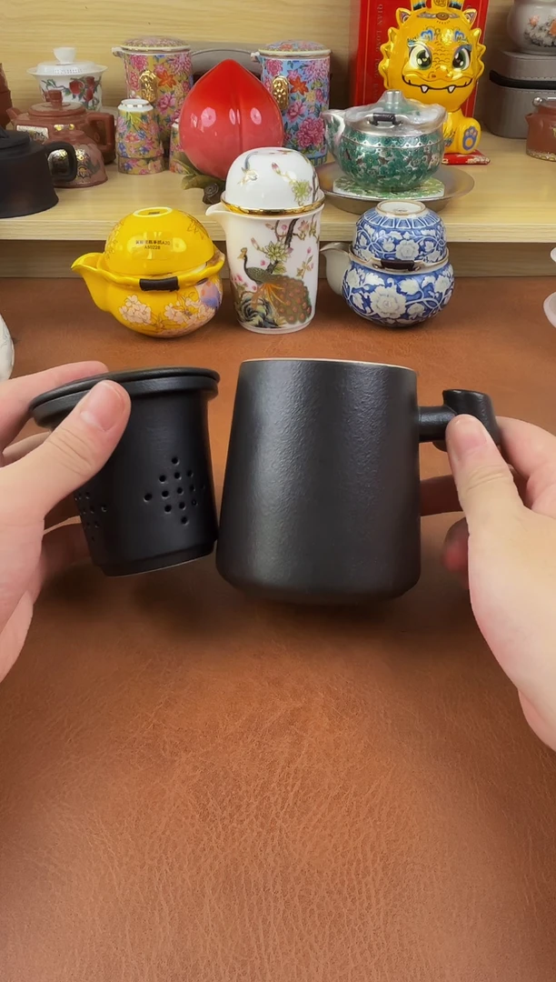 陶瓷茶具摆件旅行套组
