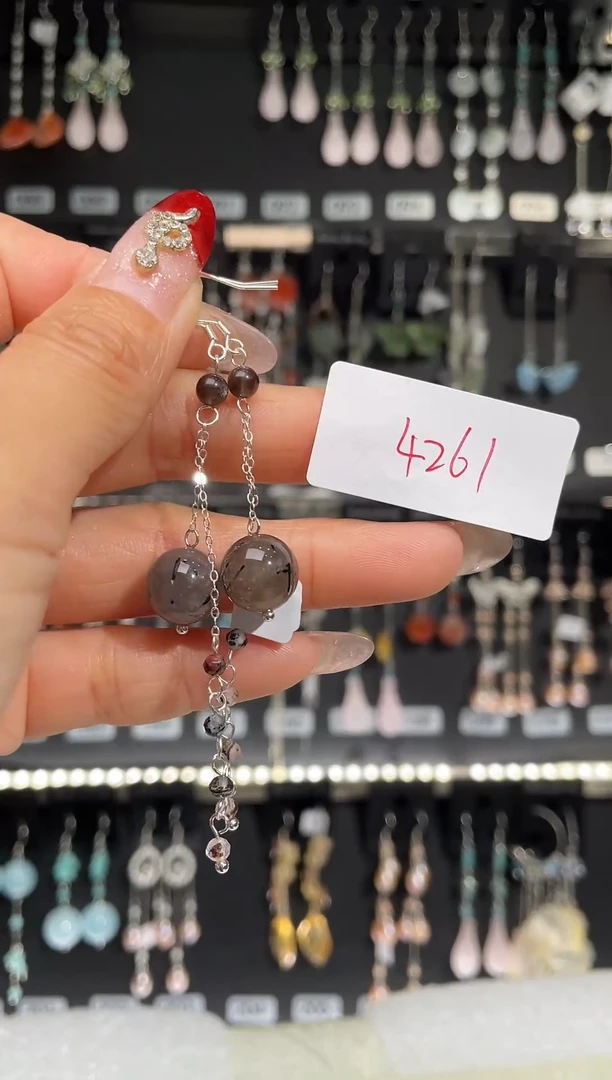 【闪购商品】紫晶耳饰银S925镶嵌喜欢拍