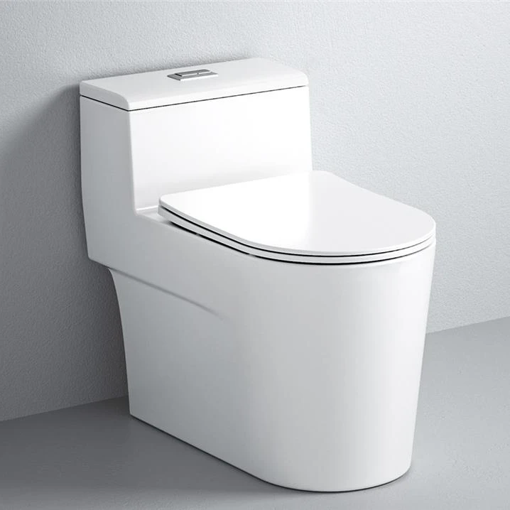 卫浴家用虹吸式马桶陶瓷抽水坐便器防臭节水卫生间座便60076