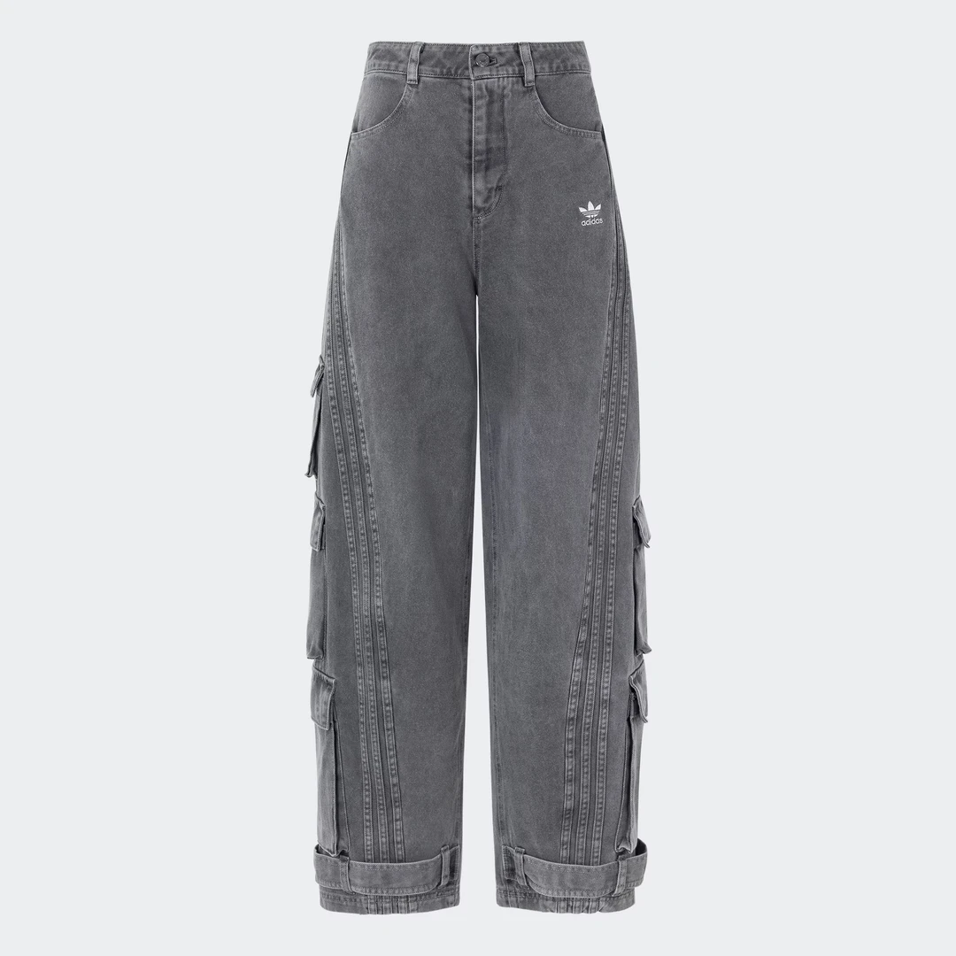 adidas/阿迪达斯三叶草中性WASHED PANTS 工装休闲运动裤-KD4323