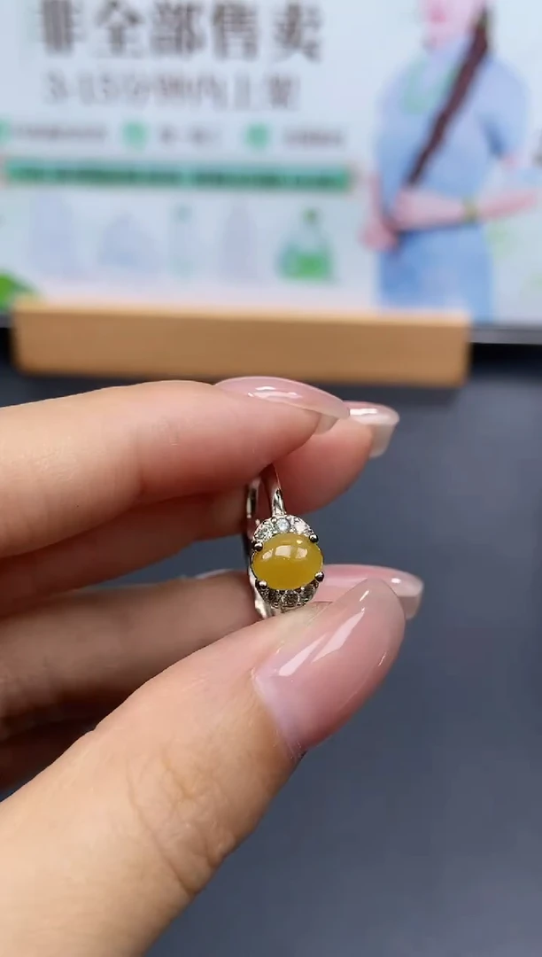 颈饰银S925镶嵌翡翠天然翡翠A货33