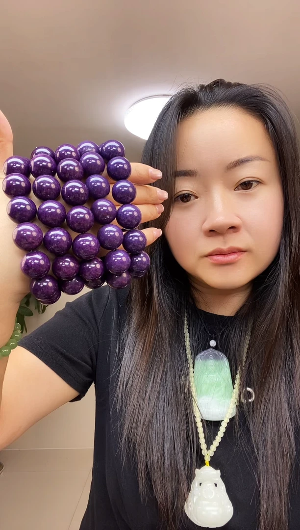 紫沁卡18圆珠手串多样性随机发一