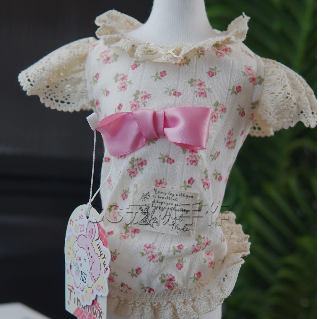 【小碎花居家服】手工宠物服装宠物礼服宠物衣服狗猫服装 no退no换