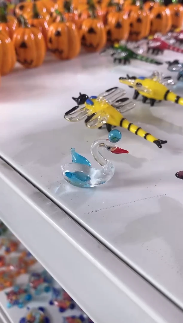 琉璃手工艺品天鹅