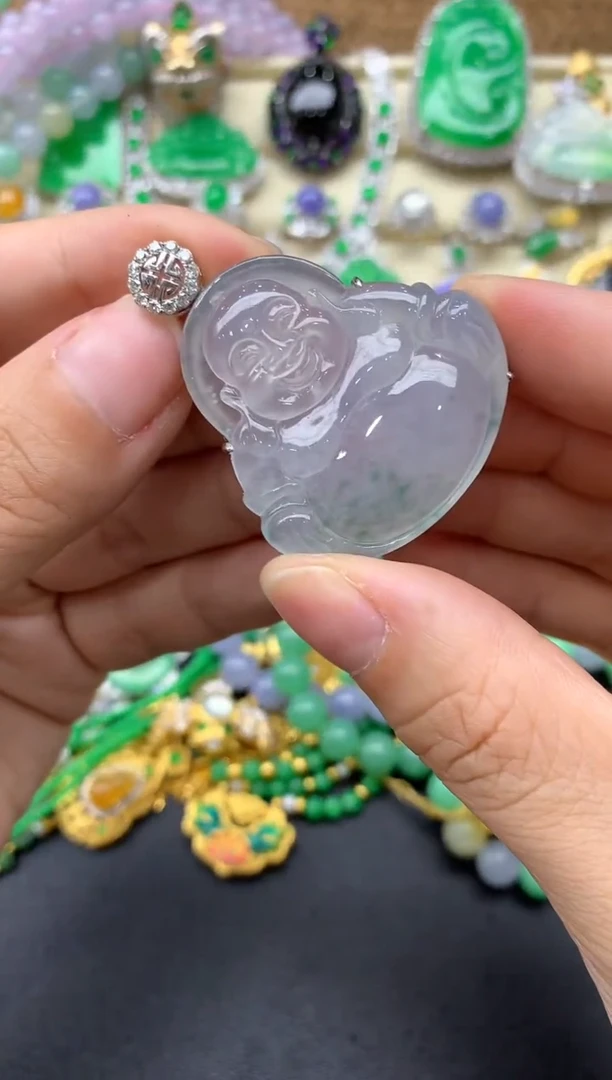 【闪购商品】翡翠颈饰18K金镶嵌527-中国好珍宝