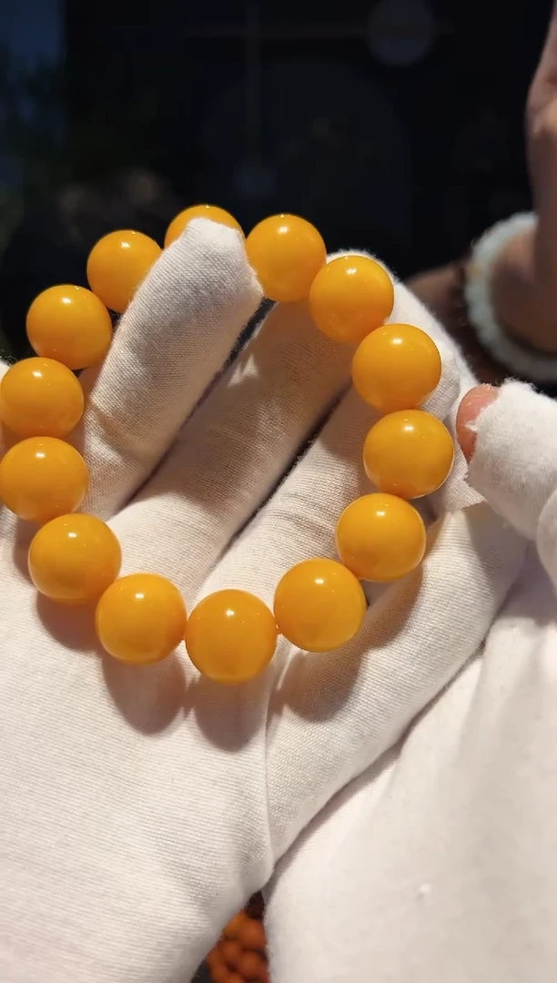 未镶嵌蜜蜡手链单圈