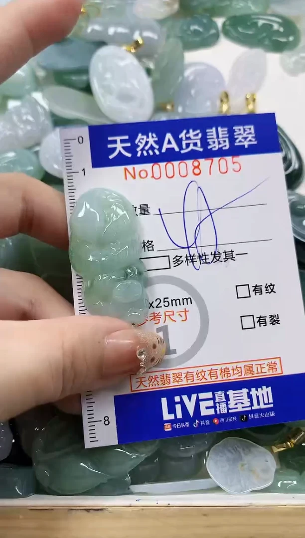 颈饰未镶嵌翡翠天然A货翡翠