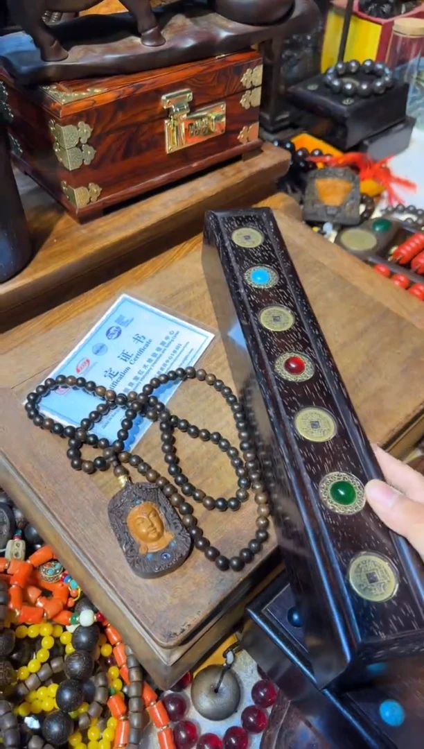 木cx佛头脖挂带盒子