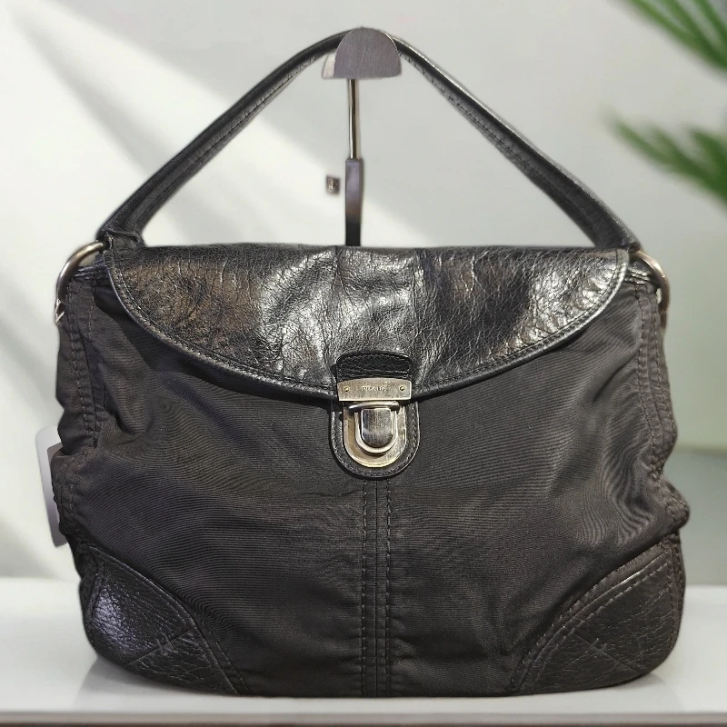 95新 Prada/普拉达 黑色腋下包G25100017底长35*30