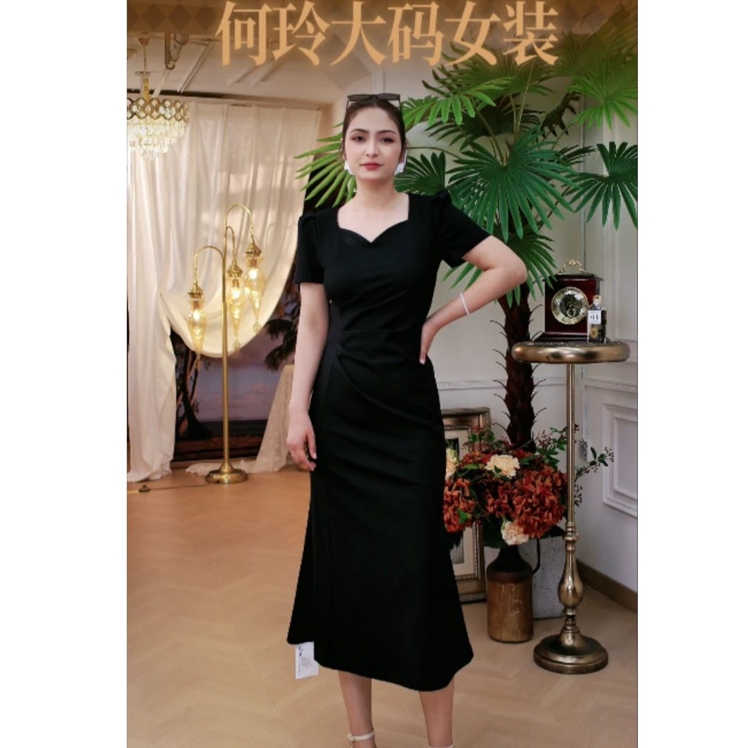 【何玲服装高订】627高档连衣裙