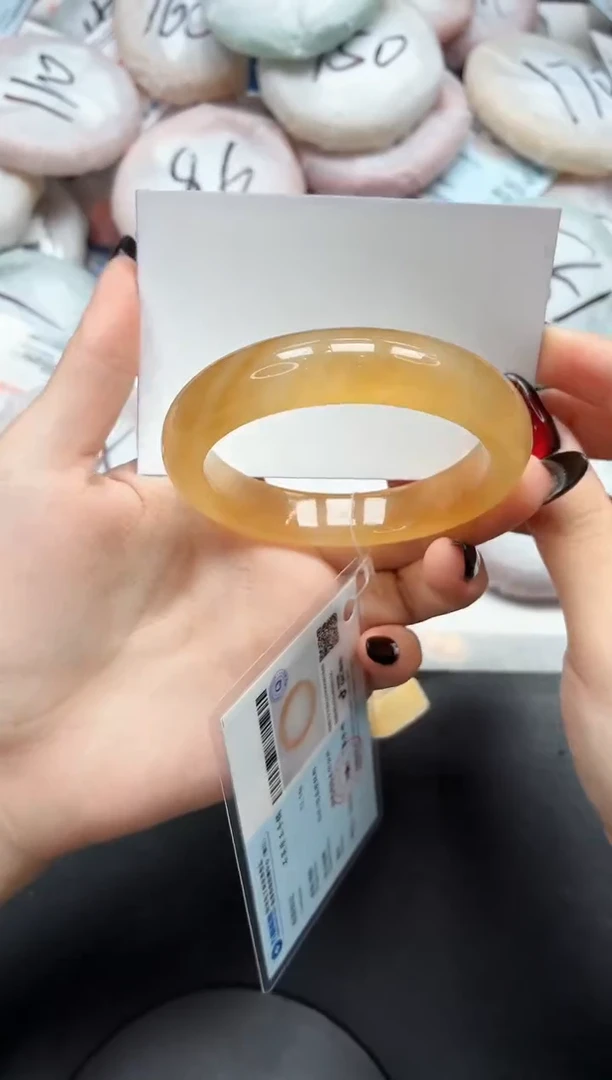 未镶嵌手镯石英质玉139/黄龙57