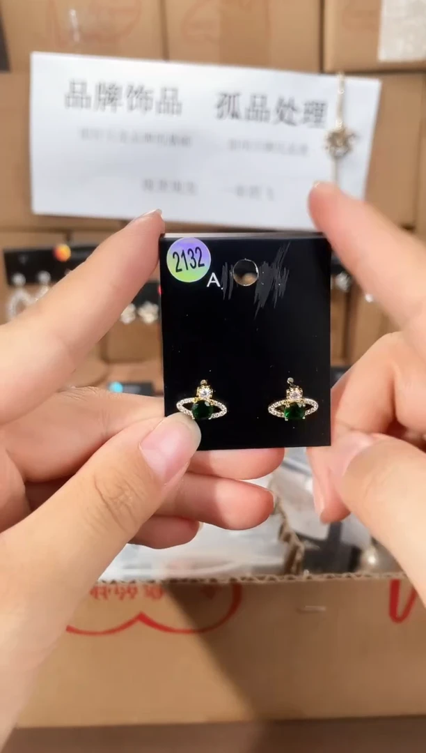 合金925银锆石豆2132