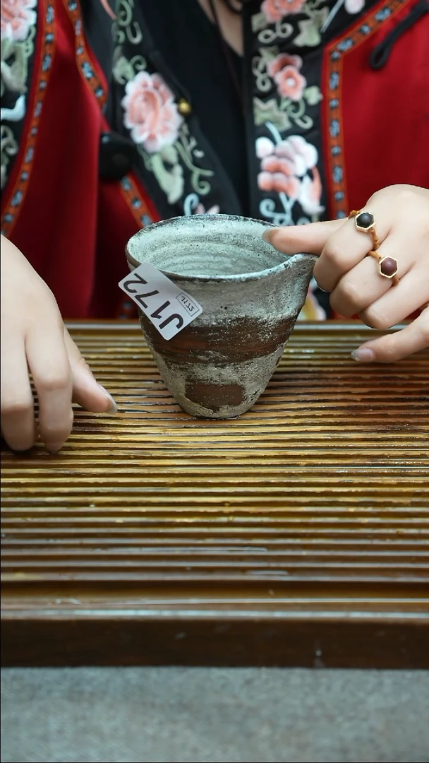 万古烧粗陶手工茶具