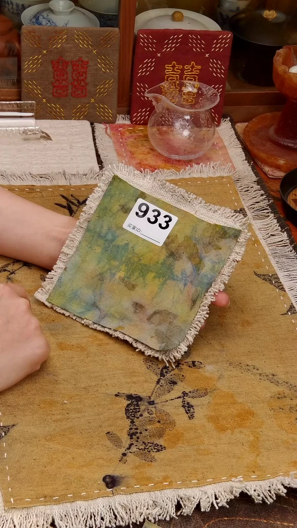A*喧Cici手作刺子绣壶垫杯垫-933