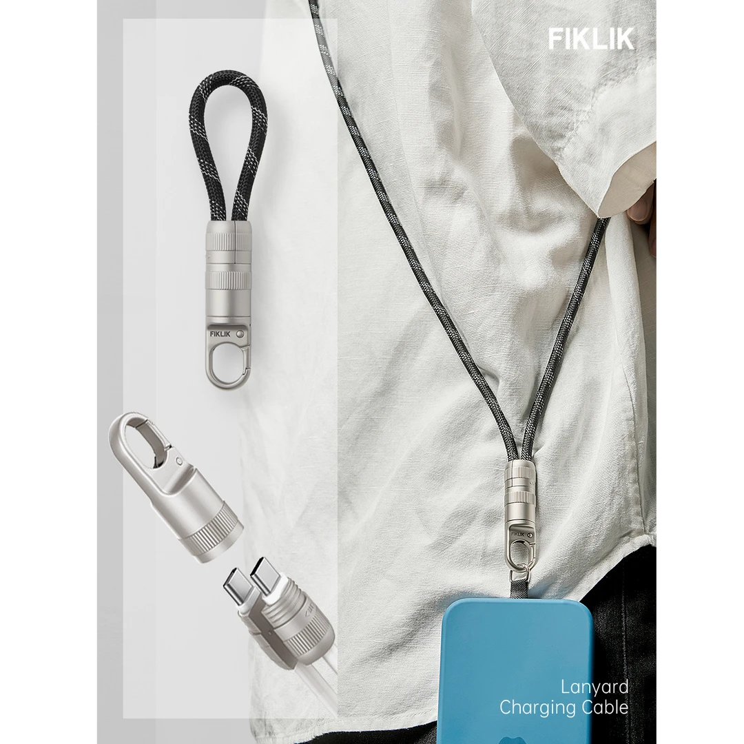 挂绳数据线尼龙编织或液态硅胶充电线线PD快充Type-C快充线60W