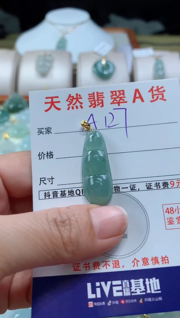 【闪购商品】翡翠颈饰未镶嵌天然A货翡翠挂件