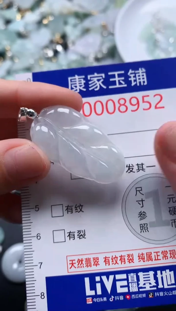 翡翠未镶嵌吊坠(不含链)8952