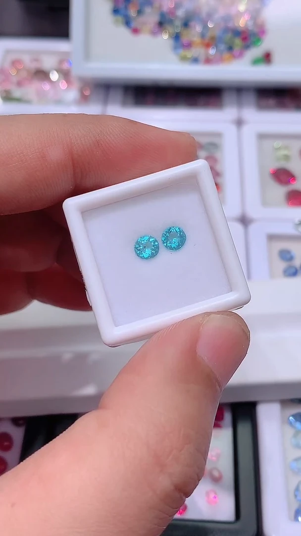 【闪购商品】磷灰石裸石未镶嵌圆3.7