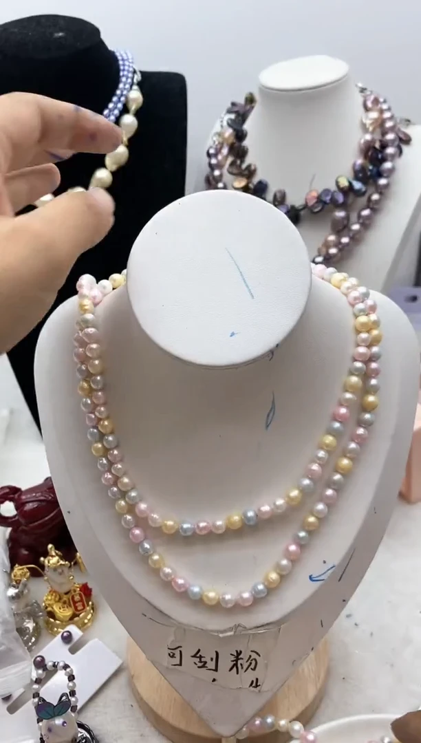 【闪购商品】淡水珍珠颈饰钛钢119