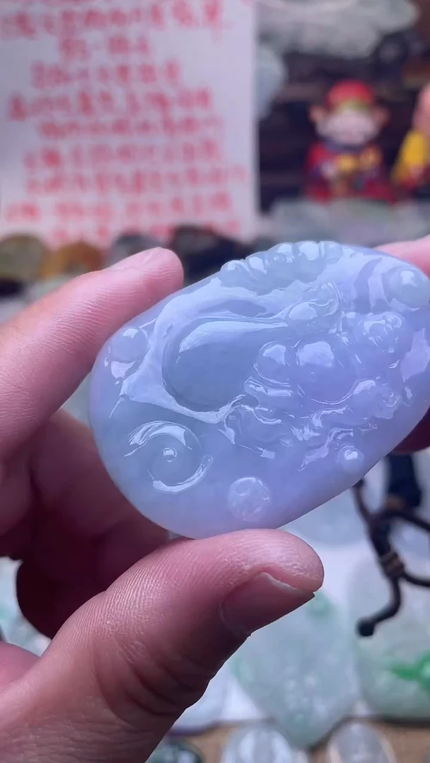 颈饰未镶嵌翡翠布袋佛