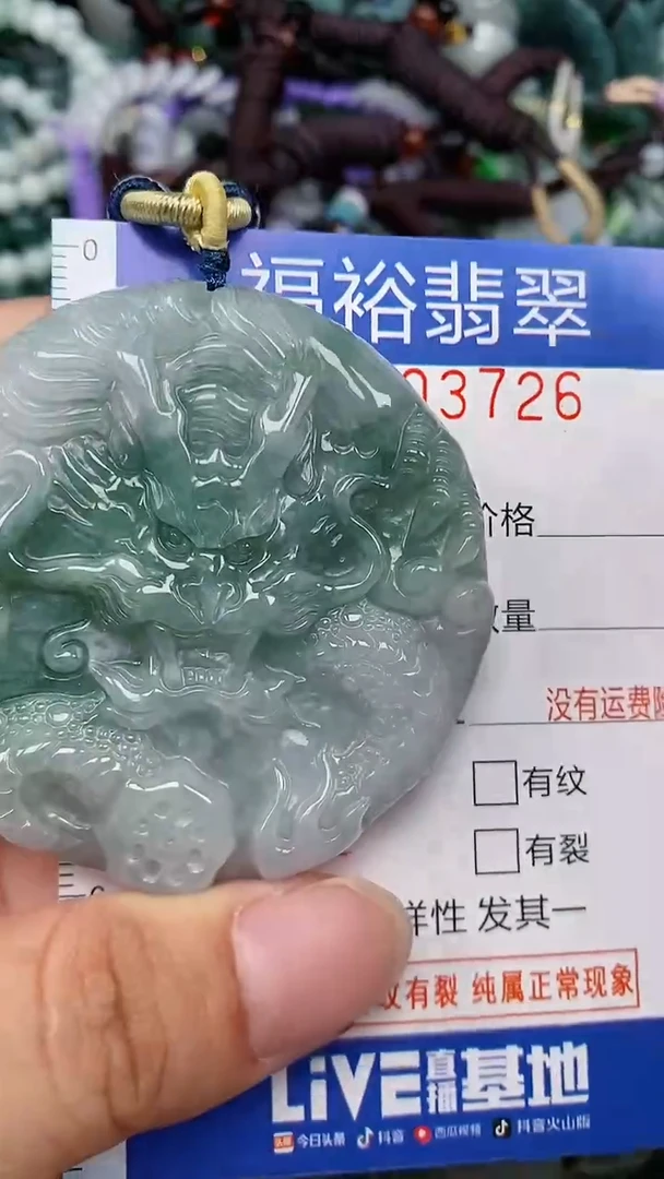 翡翠未镶嵌颈饰...0003726