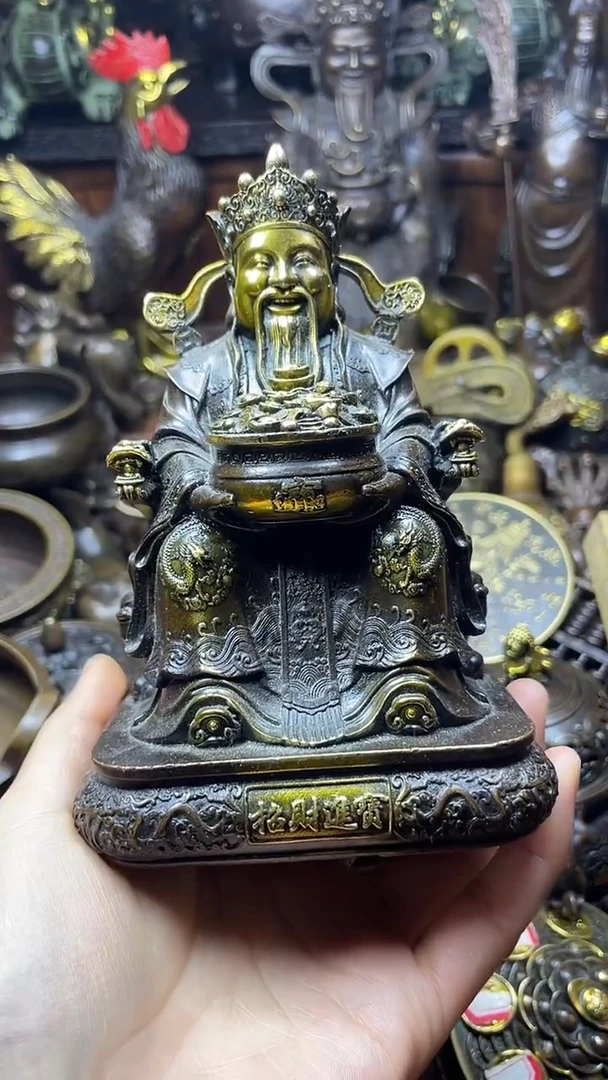 闪购链接，点击下单，有运费险，铜摆件