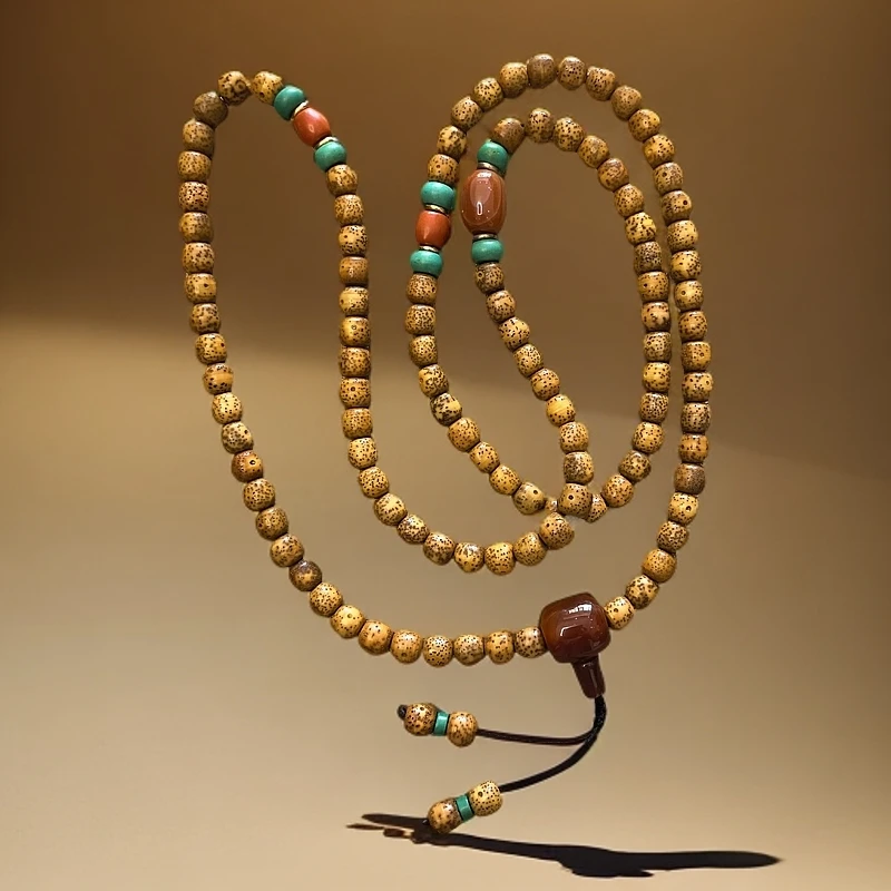 非金属陶瓷手链 〖乌兰家精选〗108颗佛珠◇老菩提◇大号