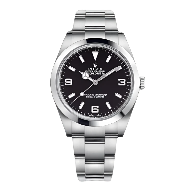 99新 Rolex/劳力士 探险家系列114270/36mm/黑盘/自动机械/单表