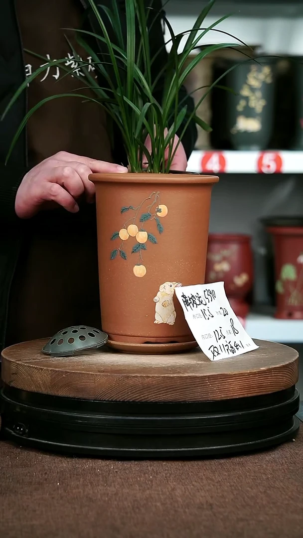 紫砂花盆花卉园艺5390+Z