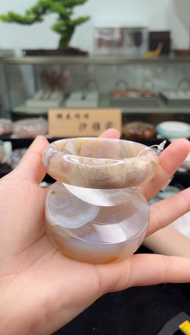 未镶嵌手镯石英质玉60圈口（赠品镯心）6510109