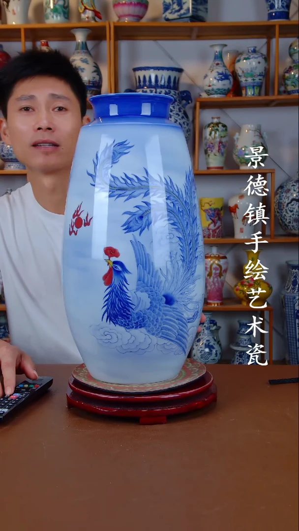 现代景德镇手工手绘陶瓷摆件43