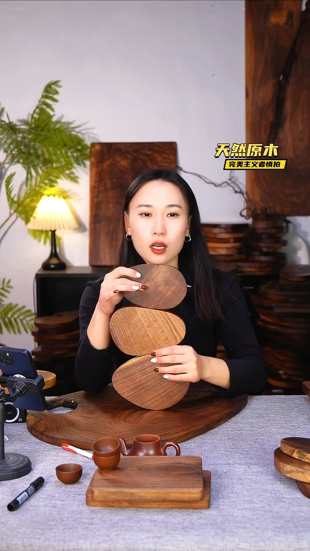 木北美黑胡桃原木.干裂疤结不属于商品质量问题完美主义者慎拍