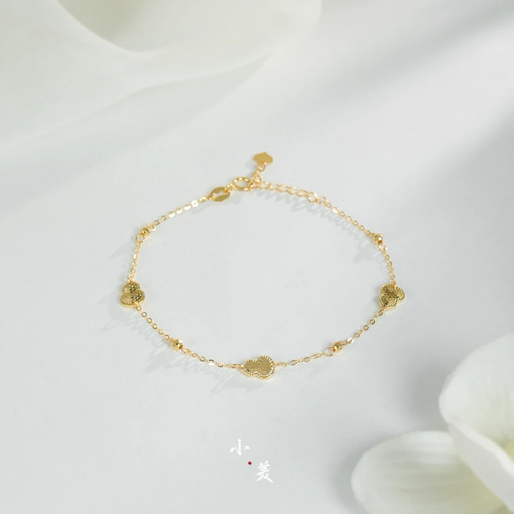 18K金碎冰冰葫芦手链 G90144