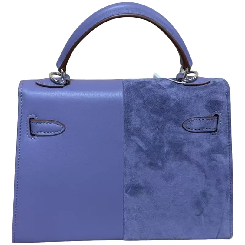 TOLEX2025新款手工时尚百搭拼接二代女包紫色22cm