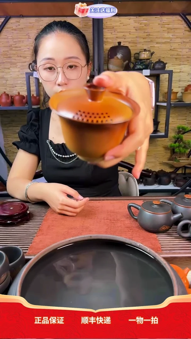 云南建水紫陶-烫手不要钱的白泥盖碗