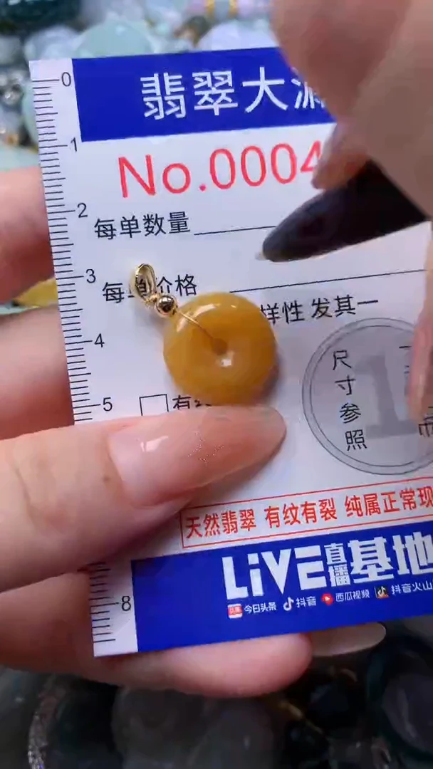 翡翠未镶嵌吊坠(不含链)4518