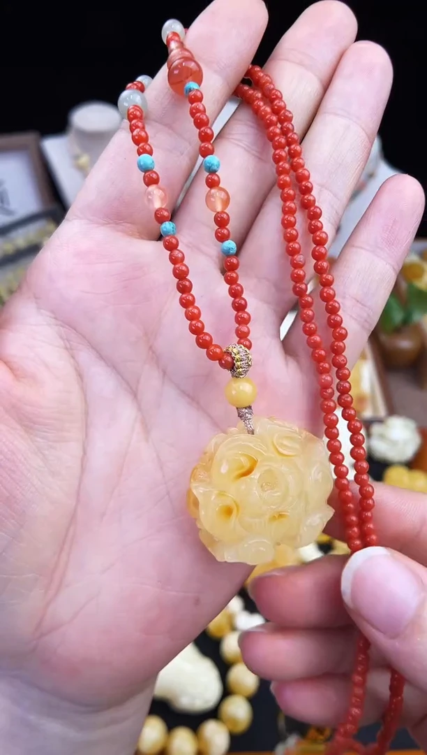 琥珀未镶嵌珠宝奇石柒月