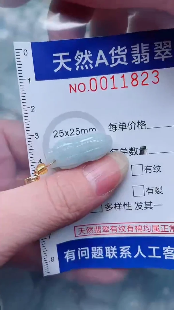 翡翠未镶嵌吊坠(不含链)1