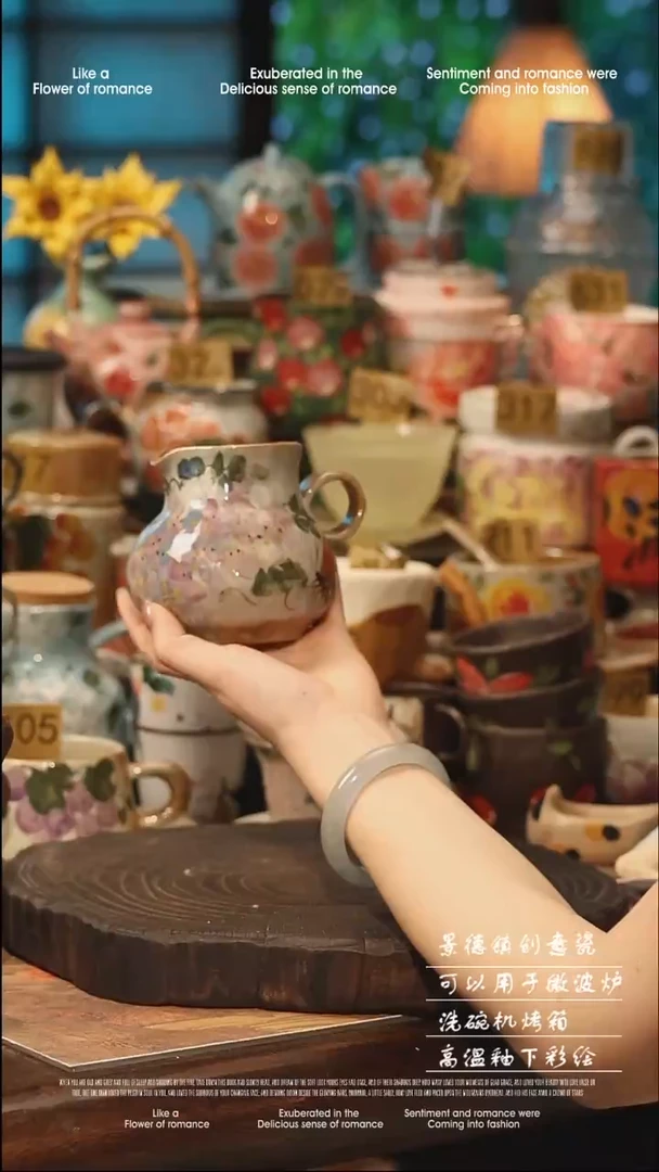 陶瓷景德镇高温釉下彩手工手绘款式