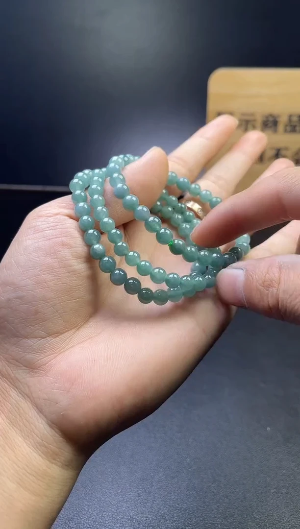 未镶嵌手串翡翠多样性发一件