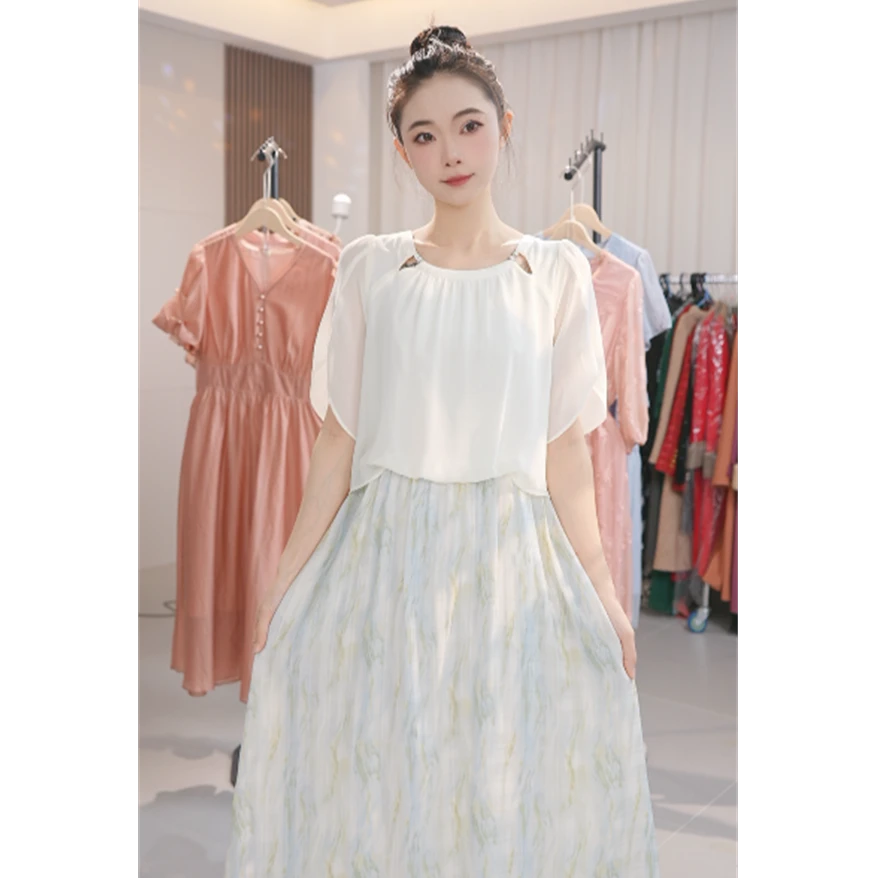 Y1232新款女装夏季连衣裙气质名媛女神范高级感裙子