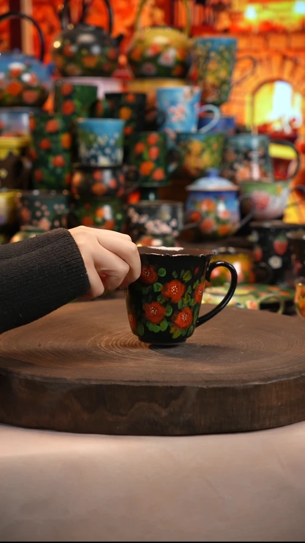 油画   釉下彩   杯子