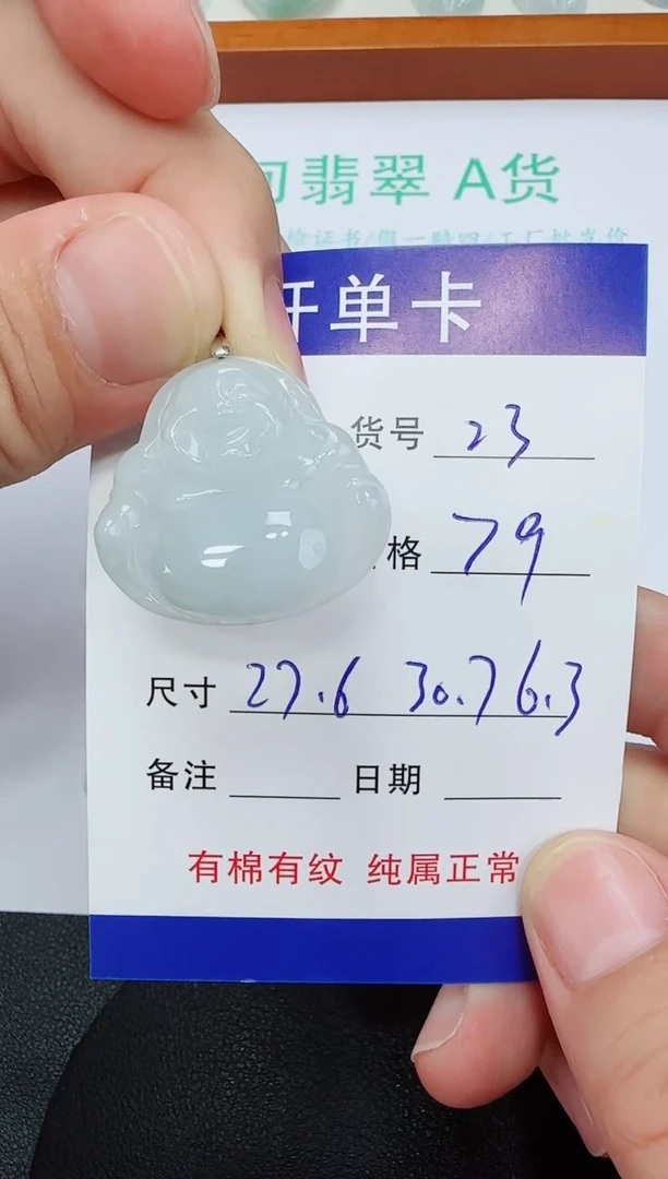 吊坠(赠链)未镶嵌翡翠23