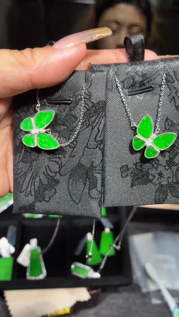 银S925镶嵌定制翡翠63定制翡翠-多样性发货（发其一）