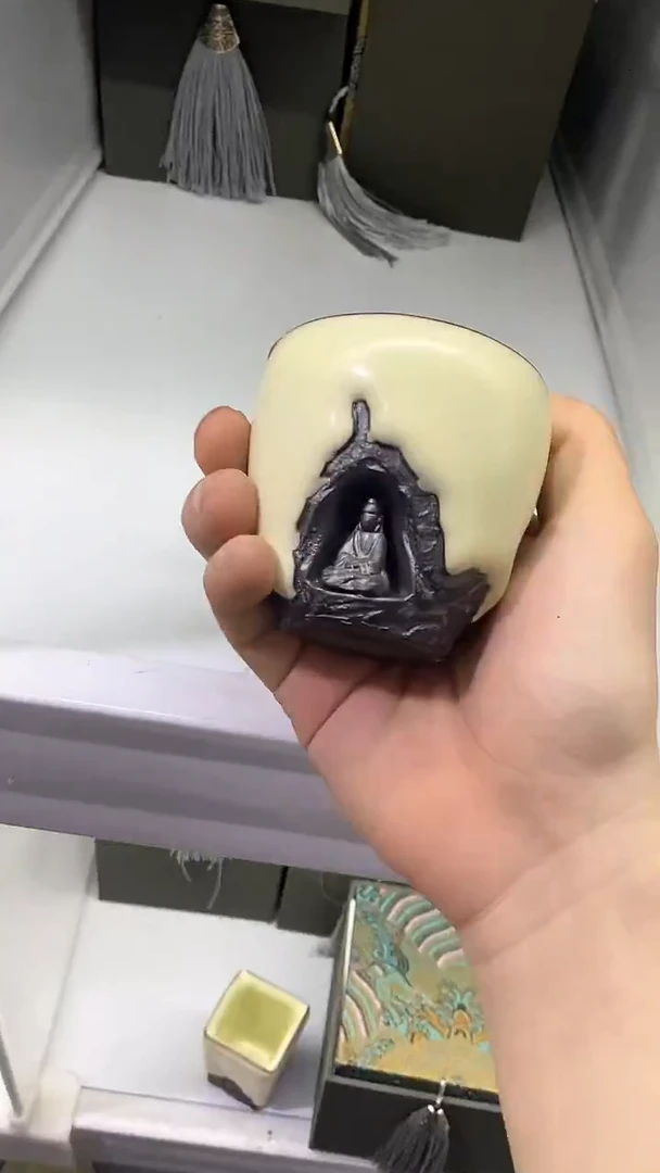 瓷片黄色陶瓷茶具茶器